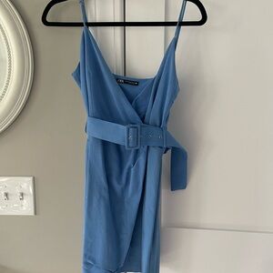 Zara Blue Wrap Dress